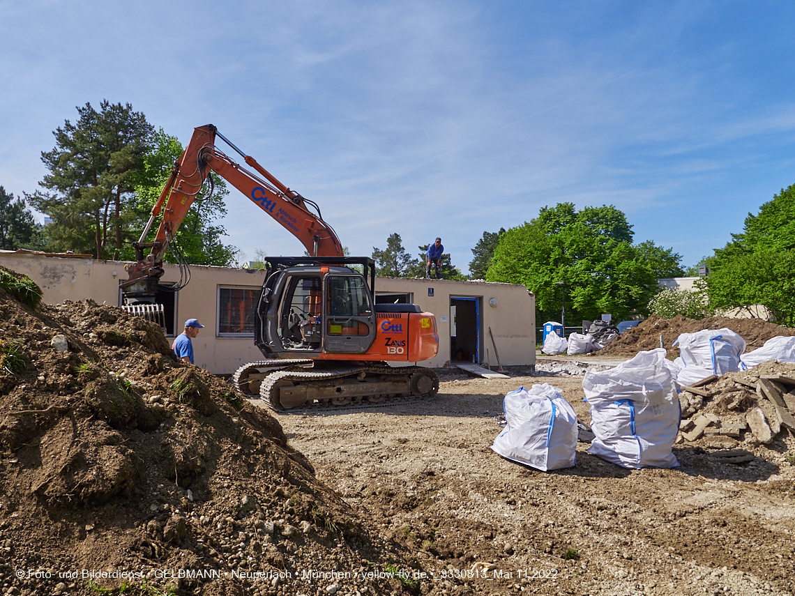 11.05.2022 - Baustelle am Haus für Kinder in Neuperlach